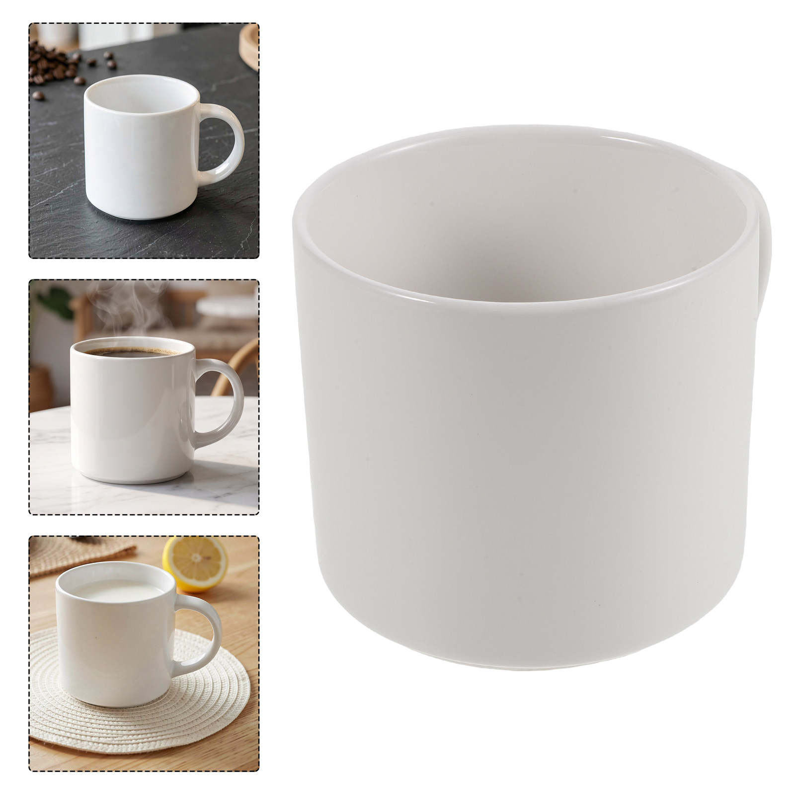 Sublimation Mug White - Witte keramische koffiemok 15 oz minimalistische