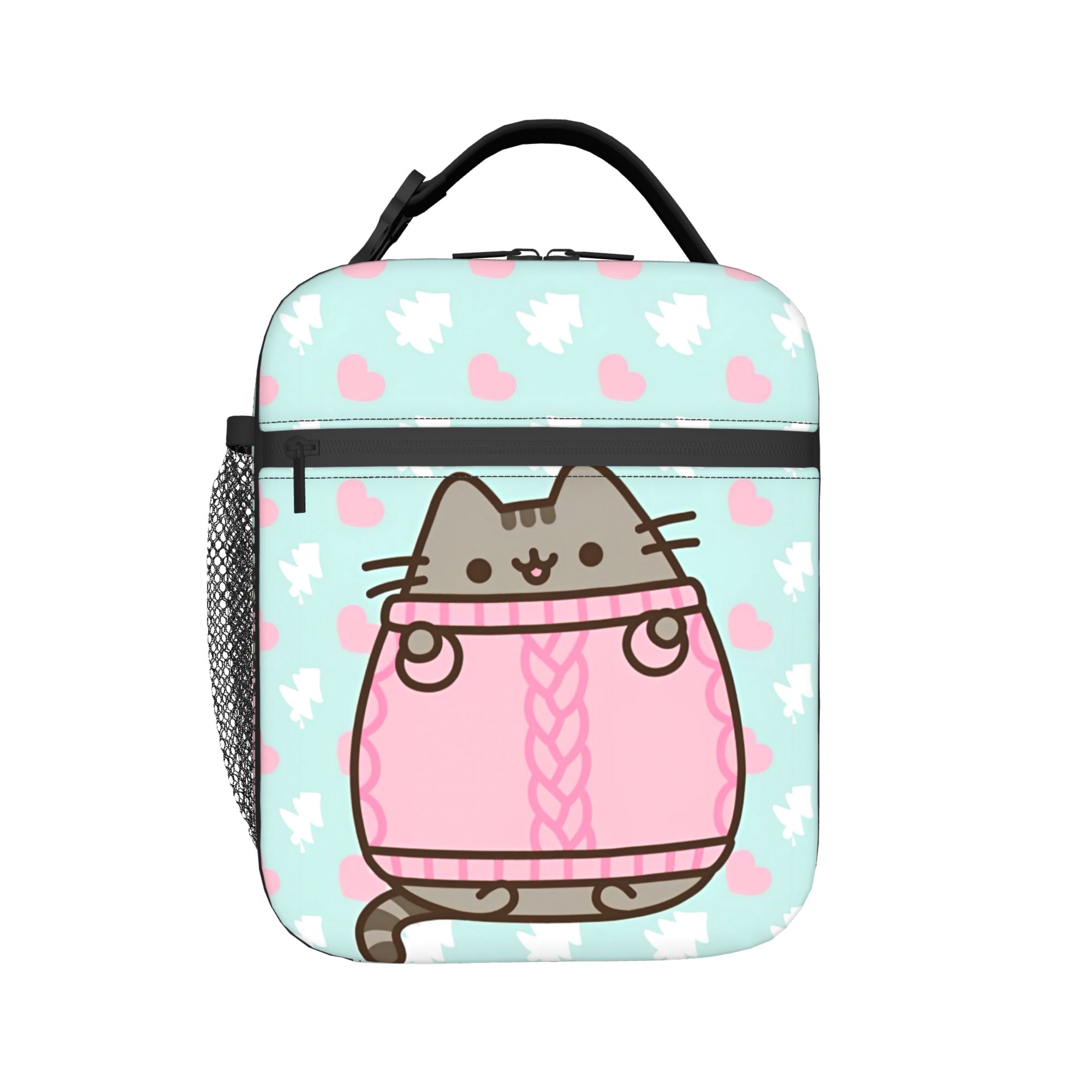 Tote Bag Sublimation - Leuke Kat Geïsoleerde Lunchzakken Draagbare P-Pusheencats