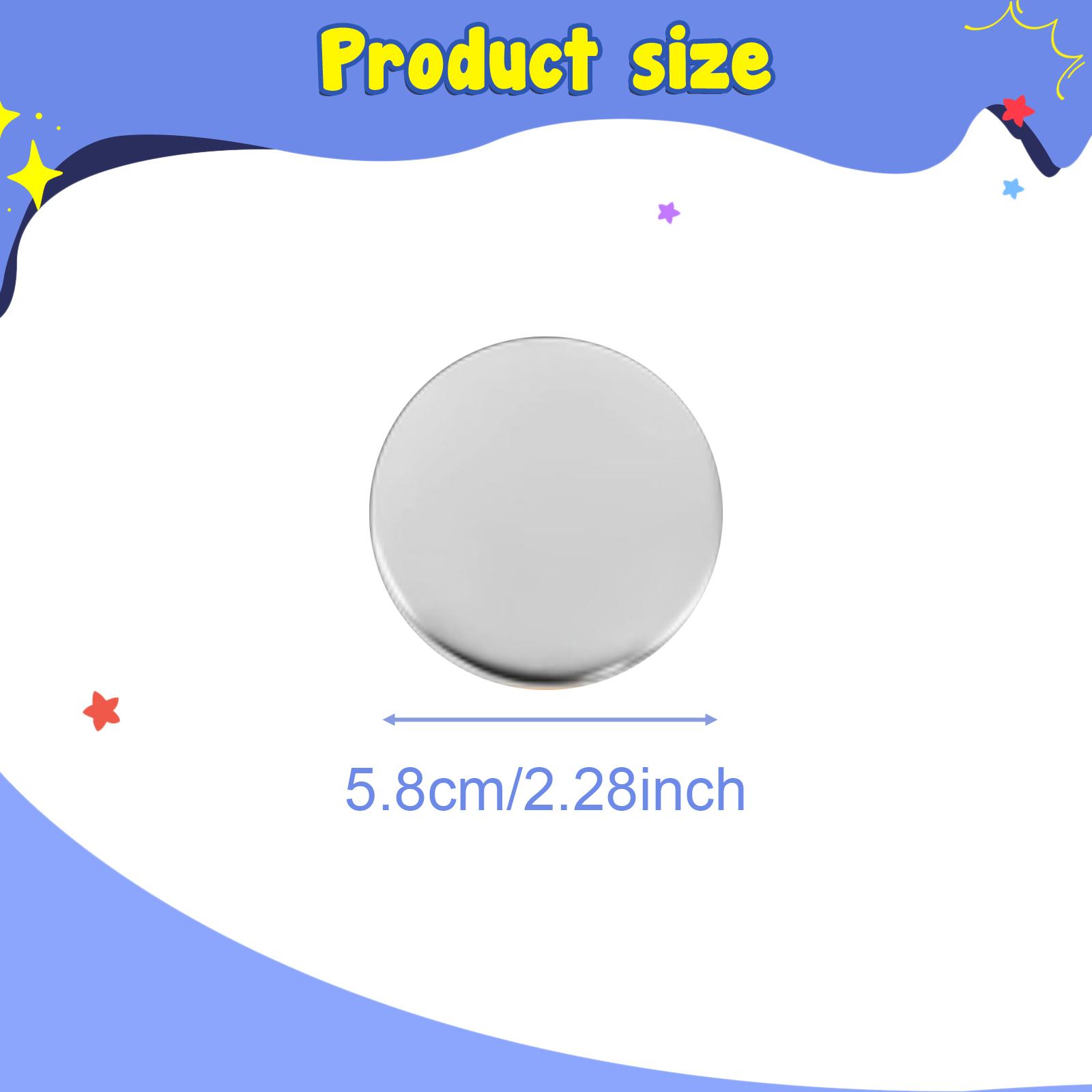 Button Badge Blank - Knopbadge-set, metalen blanco achterkant, benodigdheden voor