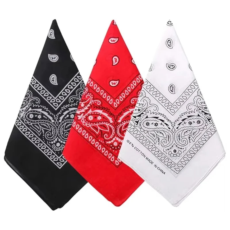 Bandana Blank White - 1pcs Hip Hop Cowboy Paisley Sjaal