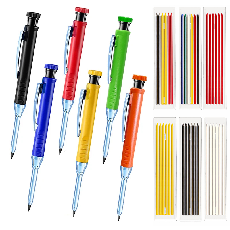Staedtler Pencil Lumocolor - 6 kleuren houtbewerking automatische potloden 2,8