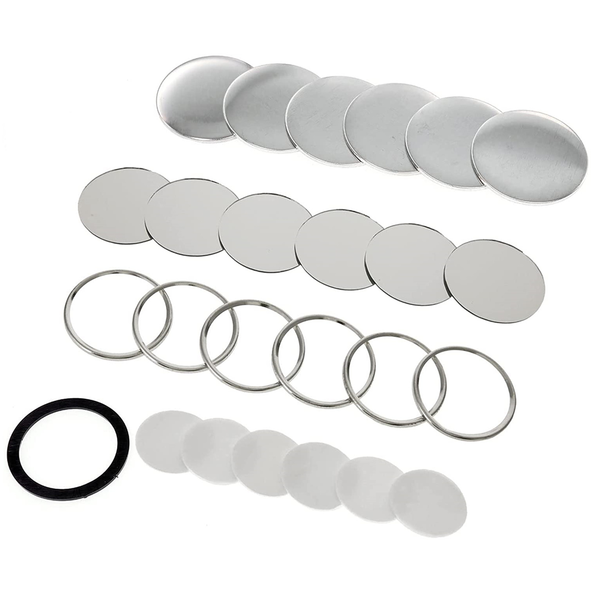 Lege spiegelbadgeknop onderdel - Button Badge Blank recensie en prijs