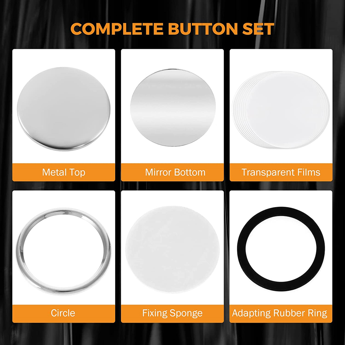 Lege spiegelbadgeknop onderdel - Button Badge Blank recensie en prijs