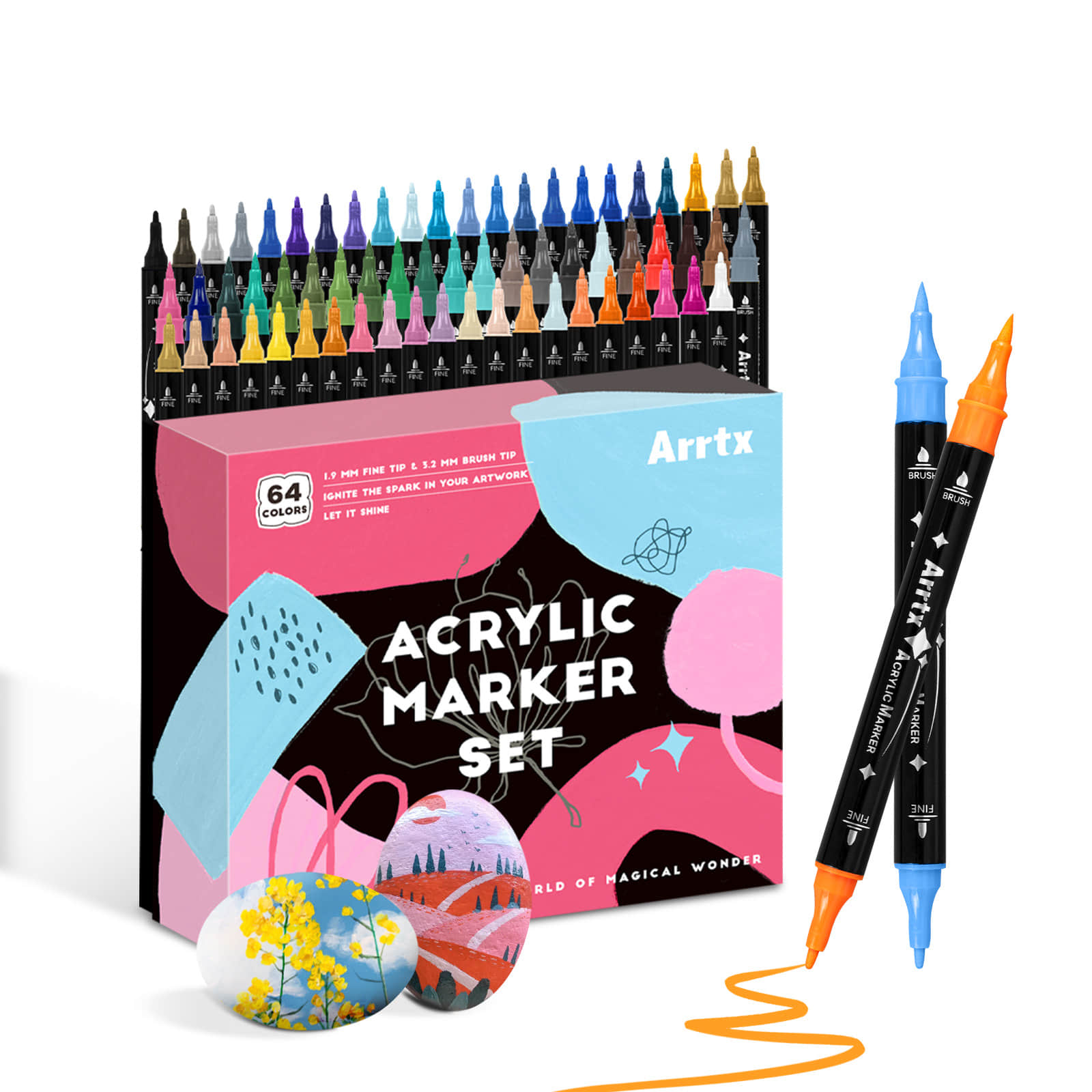 Arrtx 64 kleuren acrylverfpenn - Copic Marker Classic recensie en prijs